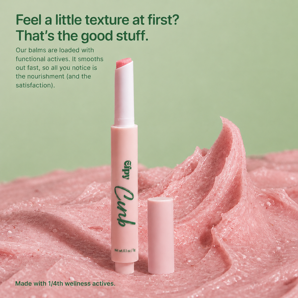 Curb micro-dose lip balm | Snack attack tamer
