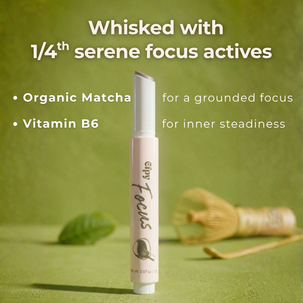 Focus micro-dose lip balm | Organic Matcha