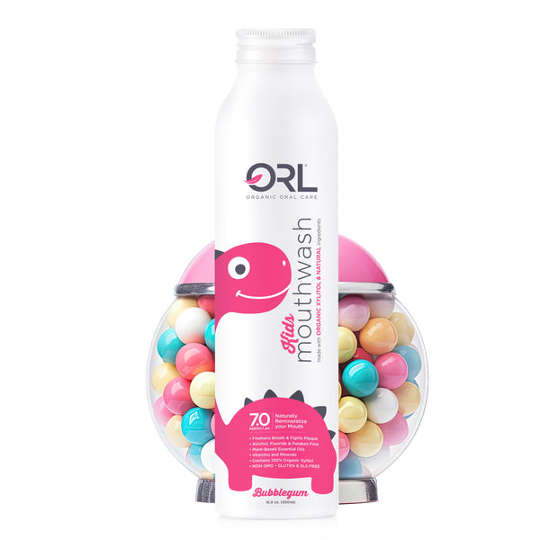 Kids Mouthwash made with Organic Xylitol & Natural Ingredients