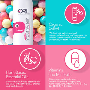 Kids Mouthwash made with Organic Xylitol & Natural Ingredients