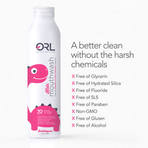 Kids Mouthwash made with Organic Xylitol & Natural Ingredients